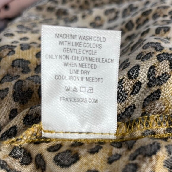 Blue Rain Dress Womens Medium Brown Black Cheeta Print Midi - Picture 12 of 12